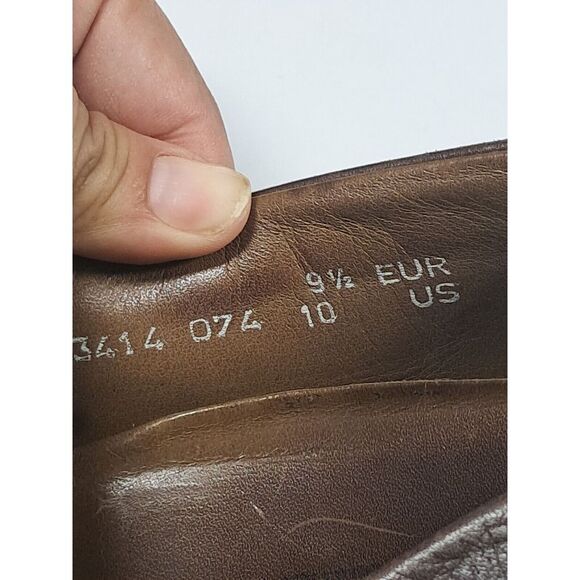 Mephisto Edlef Men's Brown Leather Cool-Air Slip-On Moccasin Loafers‎ Size 9.5 - Picture 10 of 12